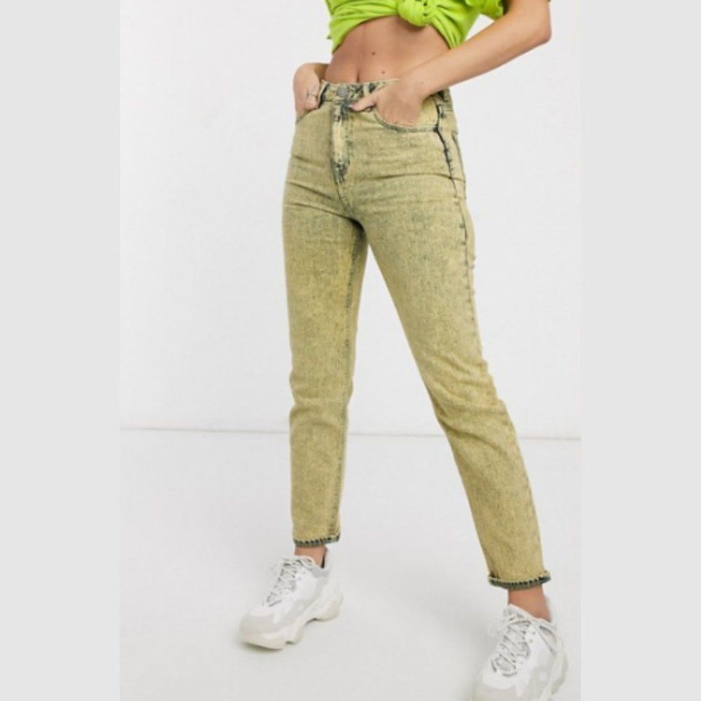 Asos Design Farleigh High Rise Slim Mom Jeans - 26